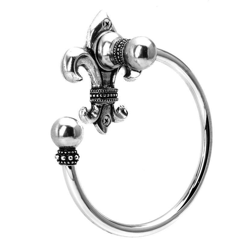 Charlemagne swing towel smooth ring leftin Chalice, silver