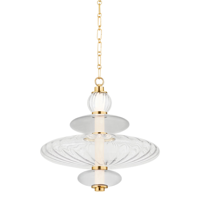 WILLIAMS PENDANT, 18.75" H x 19" W x 19" D