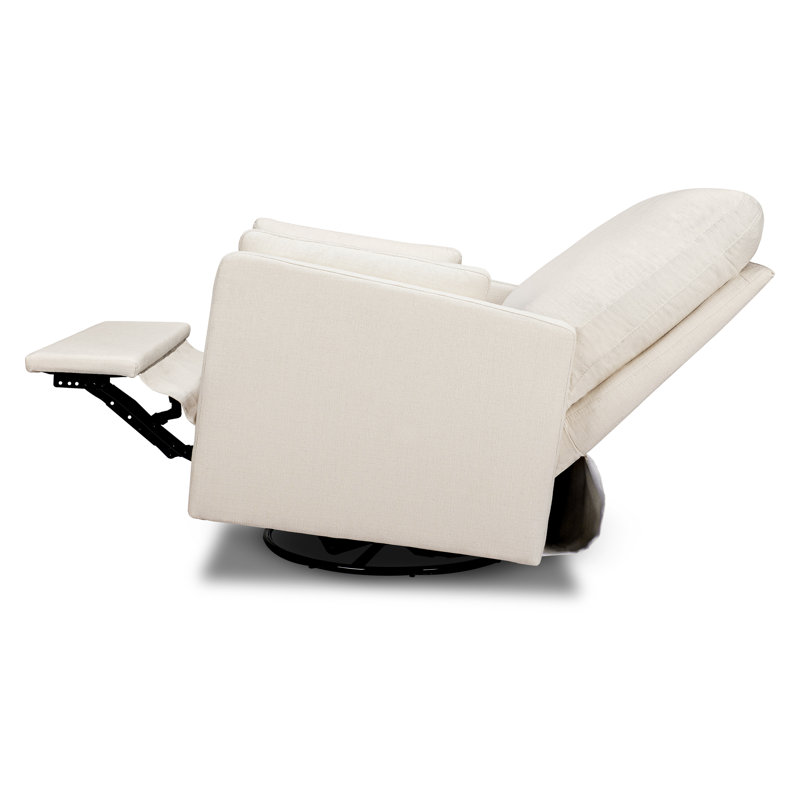Ethan Swivel Recliner in Performance Fabric, Cream