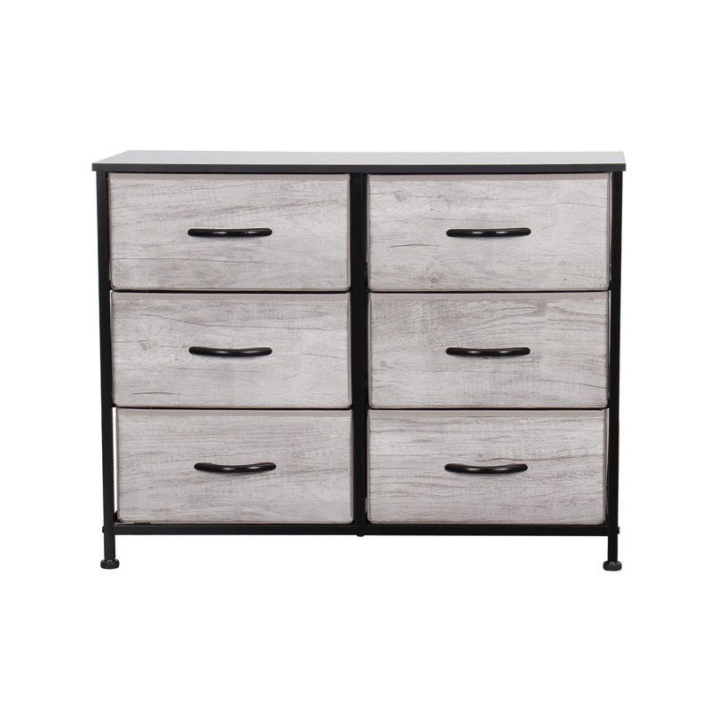 Maricela 80 cm W Chest of 6 Drawers