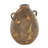 Anelis Ceramic Antique Style Distressed Decorative Brown Vase with Grooves and Handles