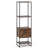 4-Tier Bookshelf with 4 Open Shelves Storage Drawer Modern Book Storage Organizer-2134058011