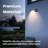Outdoor Solar Aluminum Wall And Fence Light With Motion Sensor