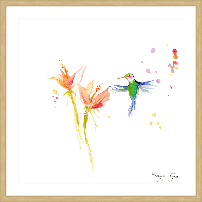 Maya Gur - Single Picture Frame Painting, 41cm H x 41cm W x 3.81cm D