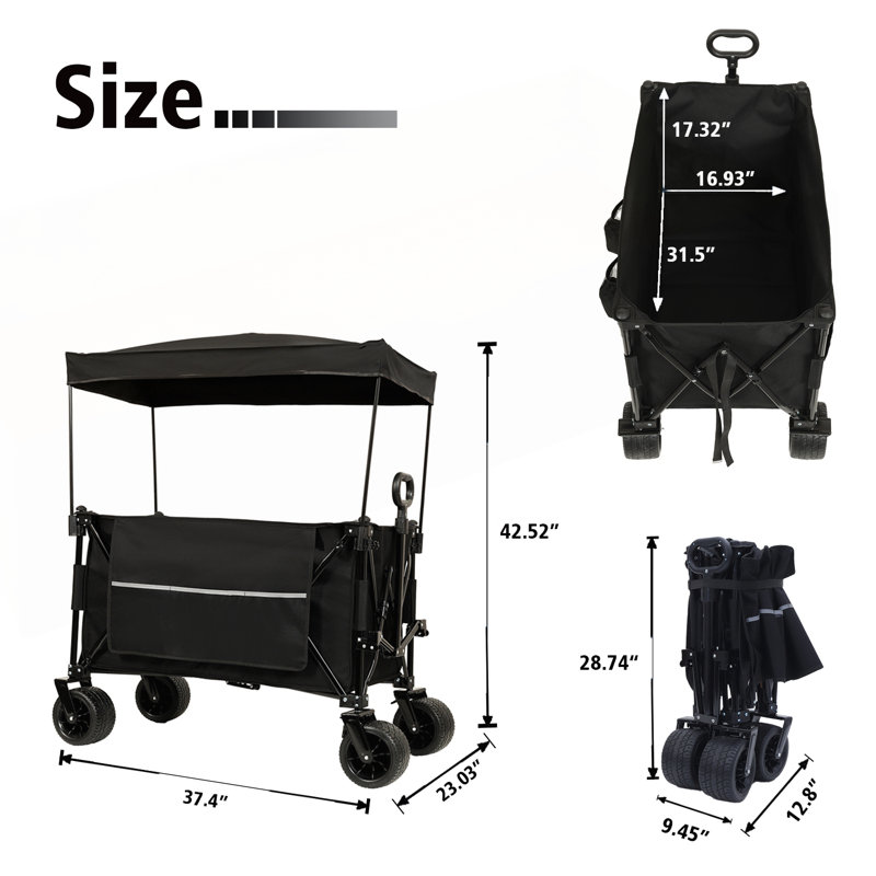 Heavy Duty Folding Utility Garden Cart