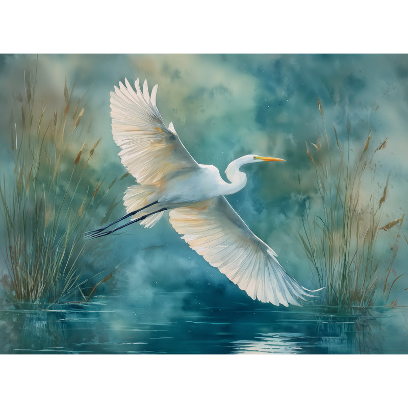 Graceful Flight Wrapped Canvas Wall Art