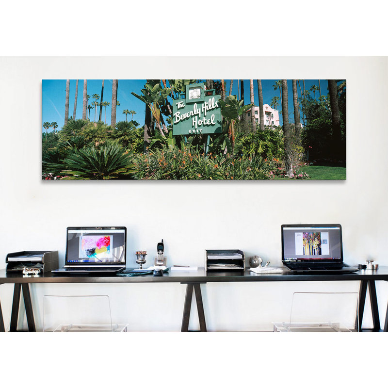 Reproduction d'art textuel panoramique sur toile, H 24 po x l 72 po x P 1,5 po, Toile tendue