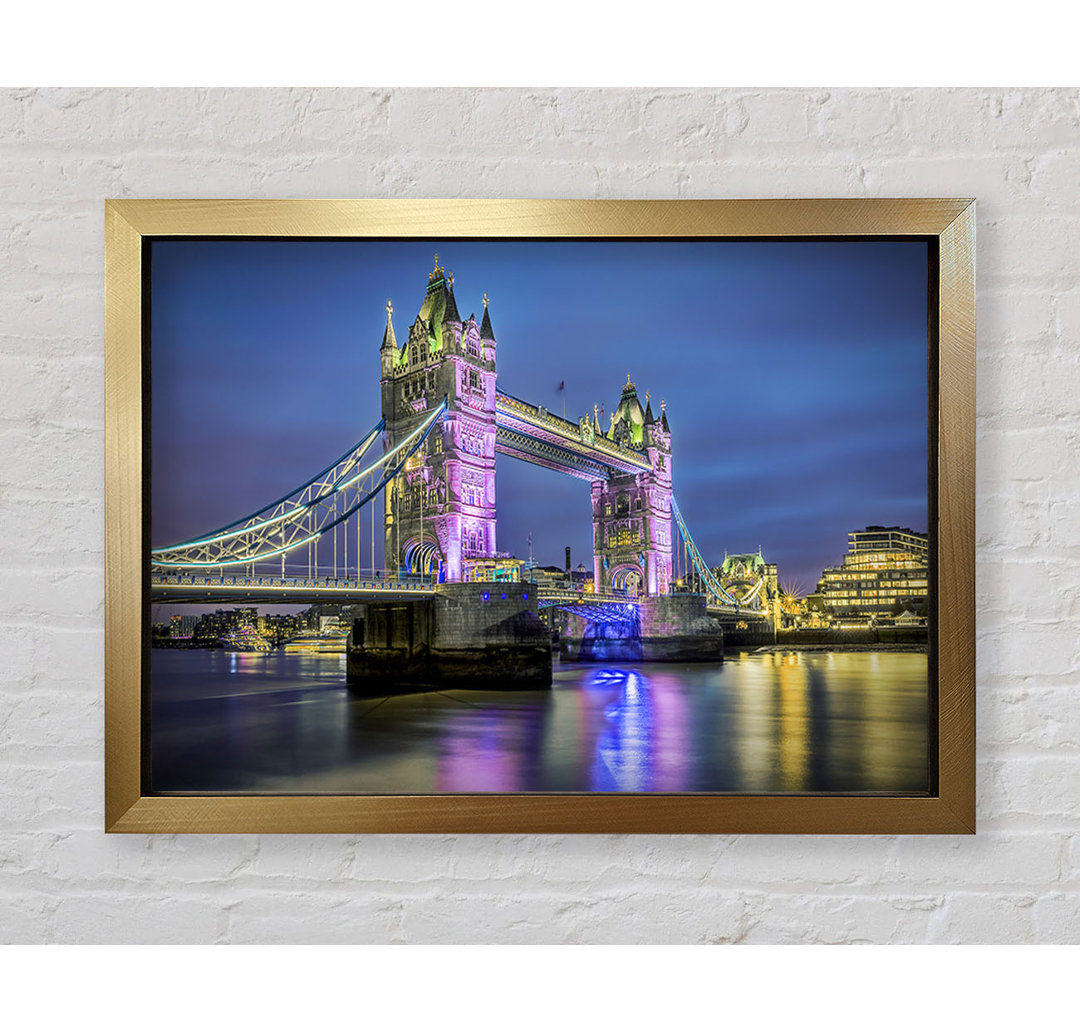 Tower Bridge Pink Glow - Druck