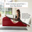 Banc convertible Kami pour yoga et massage - Repose-pieds 2 en 1 avec chaise longue de yoga-1155581407