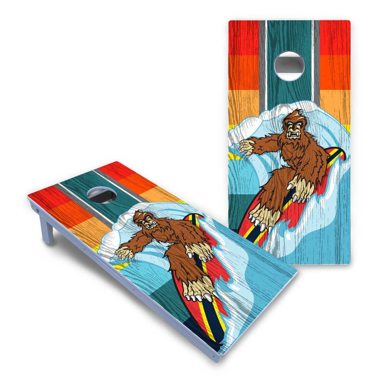 Ensemble de cornhole de surf toutes saisons Sasquatch, Ajouter des lumières DEL