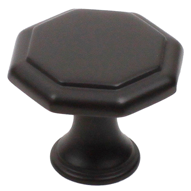 Apac 1 3/16" Length Geometric Knob, Oil Rubbed Bronze