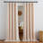 Faux Linen Blend Curtains Rod Pocket & Back tab Semi Sheer Window Treatments Privacy with Light Filtering for Living Room, 2 Panels-734527413-734527412