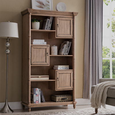 American-style Painted Solid Wood Display Cabinet