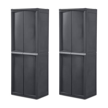 Rubbermaid 7085 Plastic Storage Cabinet Base Double Door 36W x 18