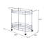 Chariot-bar Chloie en chrome transparent