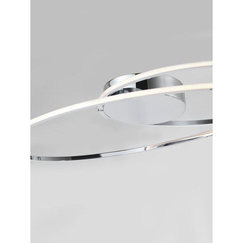 LED Flush Mount, Chrome