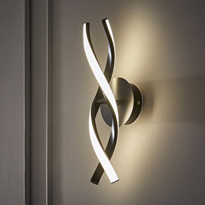Casina Matte Black 2 - Bulb 40cm H No Power Source Required / Manual Integrated LED Outdoor Sconce