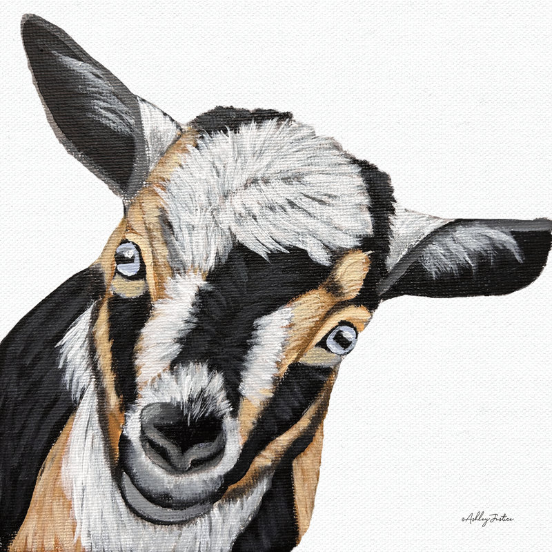 Goat I by Ashley Justice, 30" H x 30" W