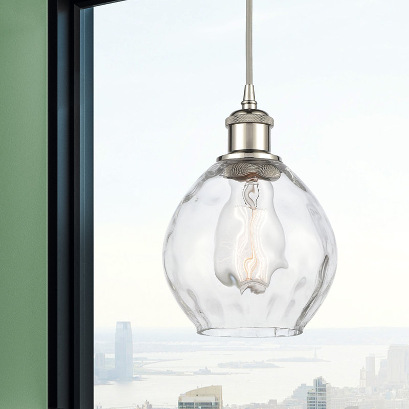 Jaron 1 - Light Single Pendant, No Bulb Included, Polished Nickel