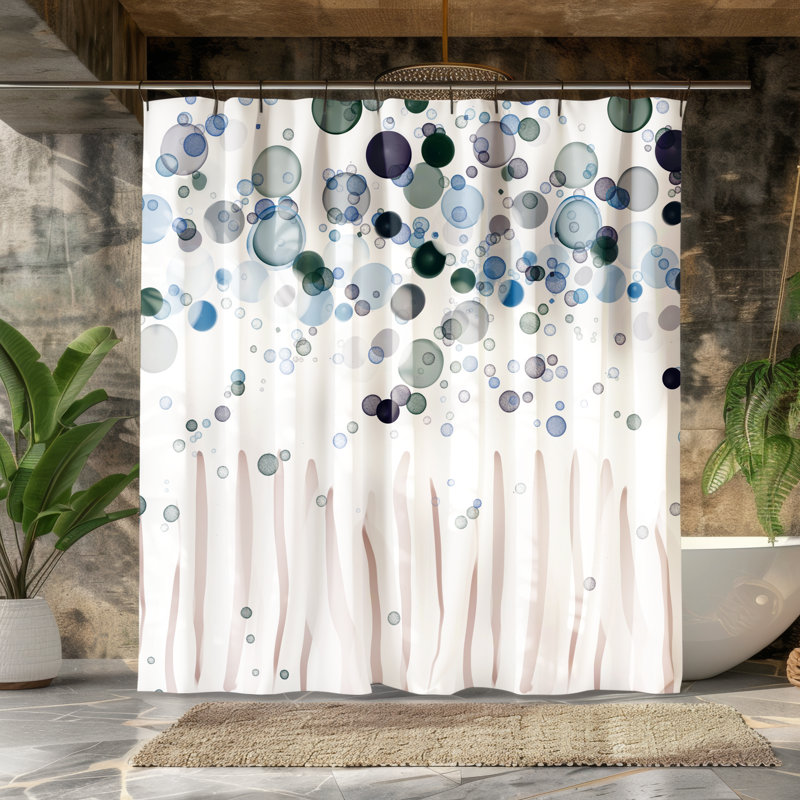 Rideau de douche Blue Bubbles