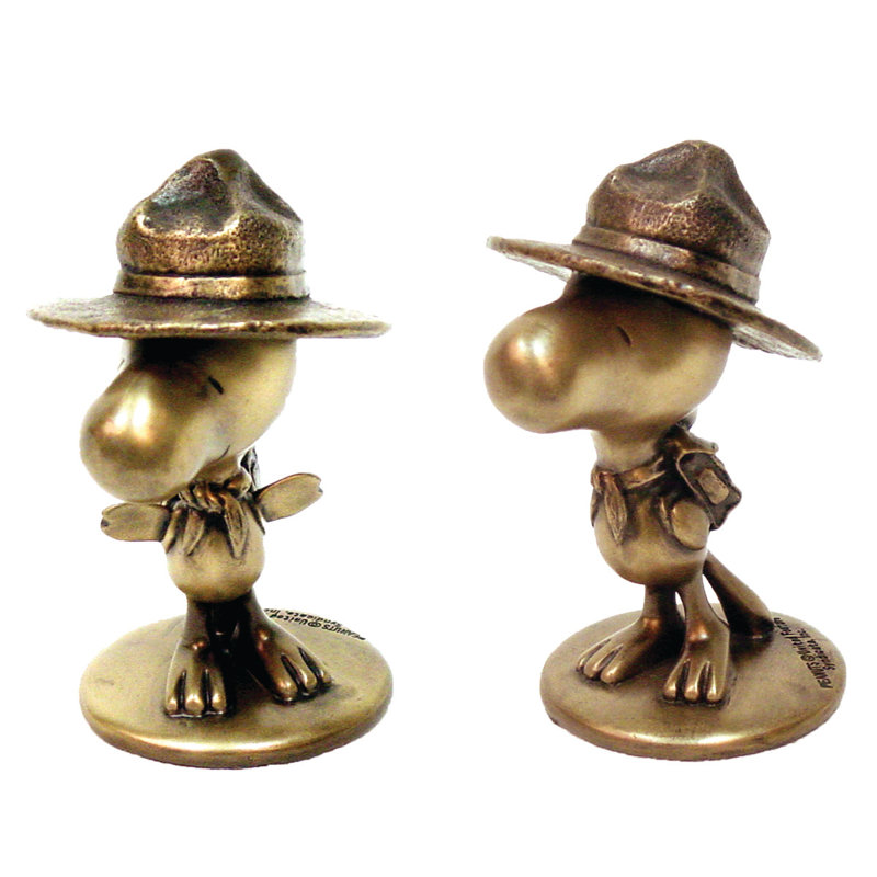 Ensemble de 2 statues Woodstock Snoopy Peanuts