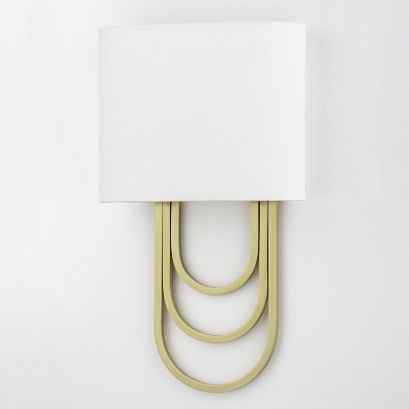 Plafonnier encastré à intensité variable 2 lumières Farah, Laiton vieilli