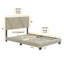 Lit plateforme tapissier Boyd Sleep, tête de lit à hauteur réglable, aucun sommier requis-82004640-82004641