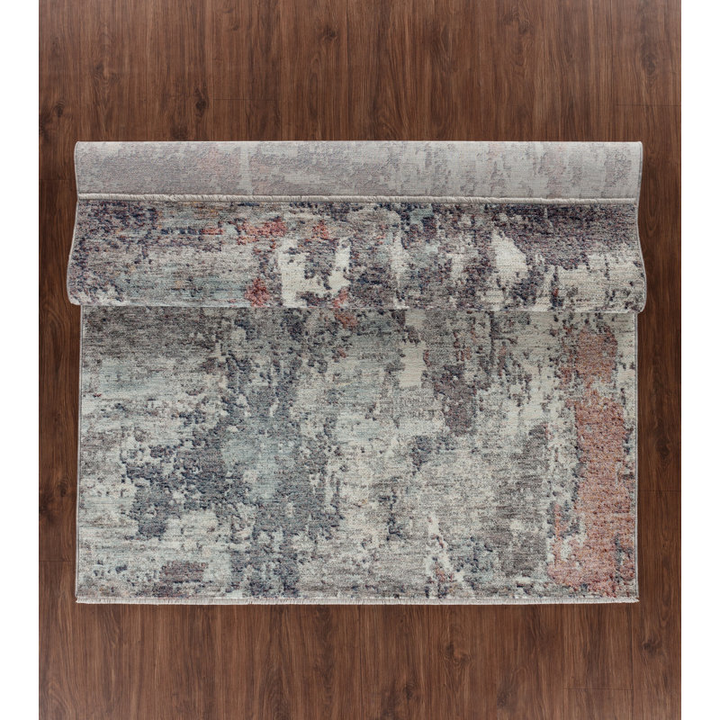 Ginsberg Abstract Space-dyed Polyester Rug, Rectangle 7'10" x 10'9"