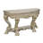 Danae Transitional Sofa Table in with Ornate Carvings Champagne & Gold