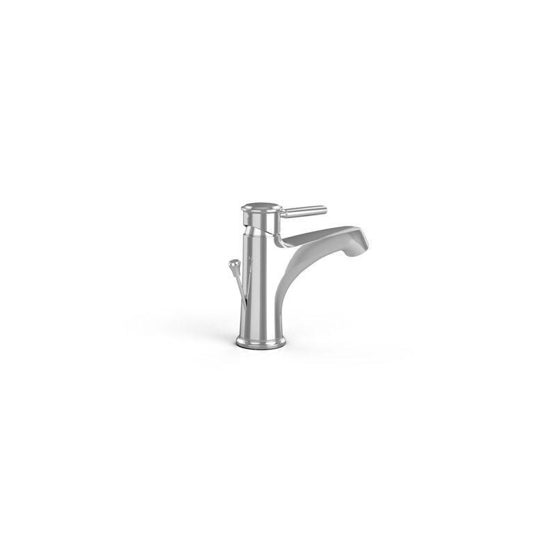 Elegant Polished Nickel Single-Handle 6'' Modern Bathroom Faucet
