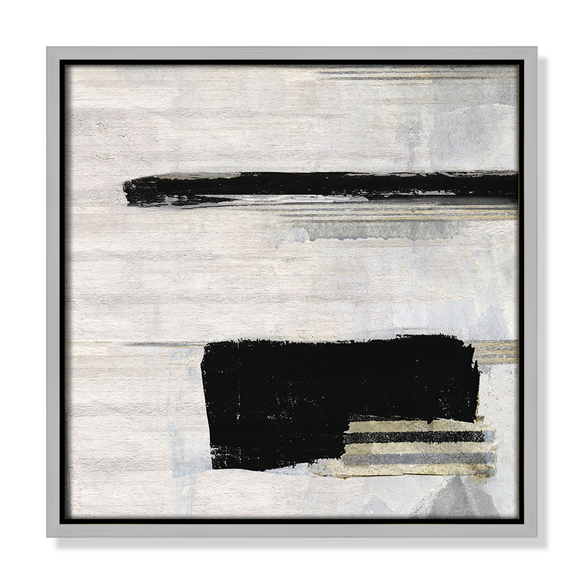 La Bande II Print by Sally Swatland, Silver, 13.5" H x 13.5" W