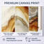 Caramel Beige Warm Earth Marble Wave Flow - Tableau abstrait encadré-1074489068-1334266765