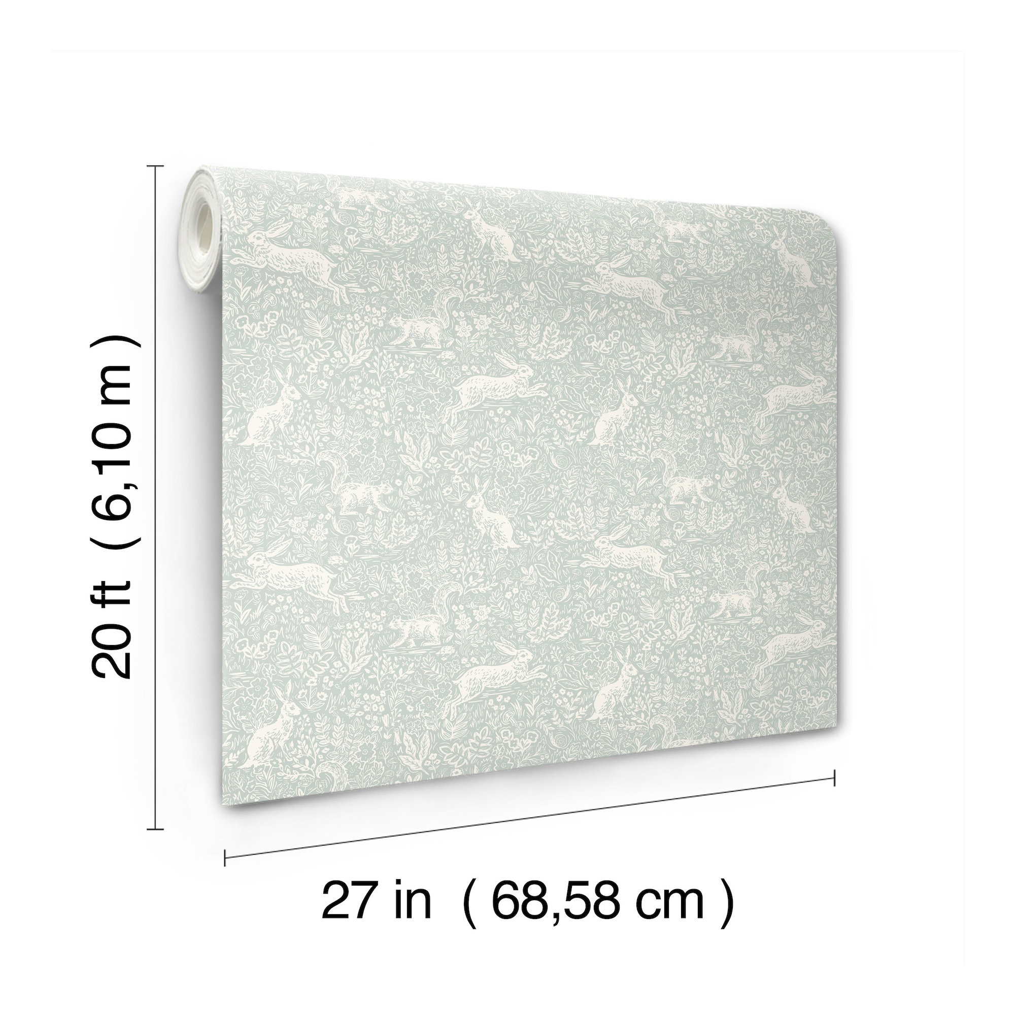 Fable Mineral Peel and Stick Wallpaper, Green