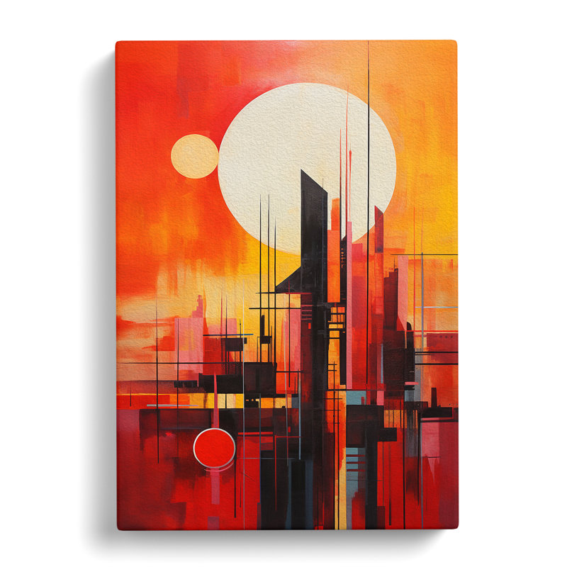 Sunrise Constructivism - Wrapped Canvas, 76cm H x 50cm W x 3cm D
