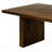 Maverton Rustic Walnut Pedestal Base Dining Table Seats 6