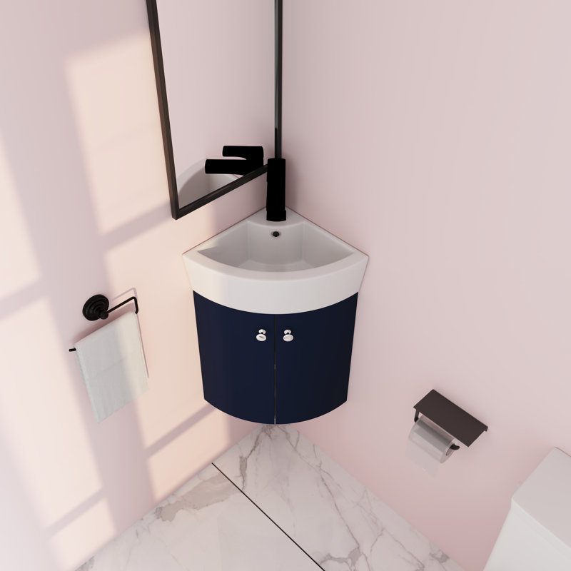 Ensemble de meuble-lavabo simple 12,86 po avec plateau en céramique Devenny