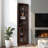 Armoney 65.3" H x 23.8" W 5 Tier Corner Storage Bookcase, Espresso-894938562