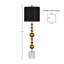 Lampe brune de 41 po Trombley Pulaski