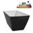59" Streamline Soaking Freestanding Tub and Tray With Internal Drain-112235526