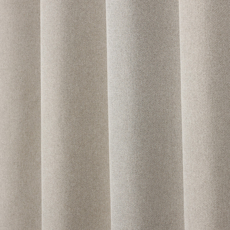 Ensemble de 2 rideaux 100% occultants et lavables à la machine, Beige avoine, L 52 po x L 96 po