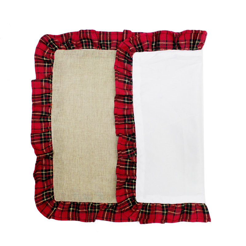 Polyester Plaid Square Placemat