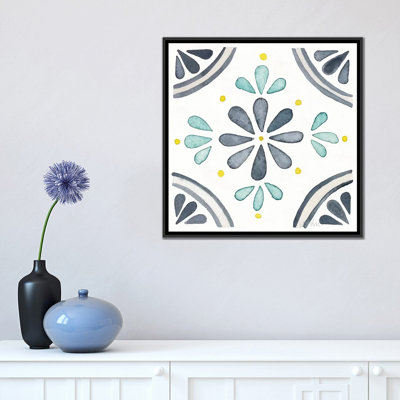 " Garden Getaway Tile I White " by Laura Marshall