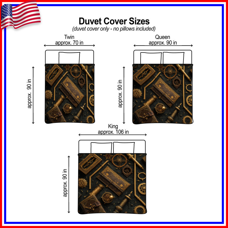 Housses de couette Steampunk Accessoires Collection, Grand lit