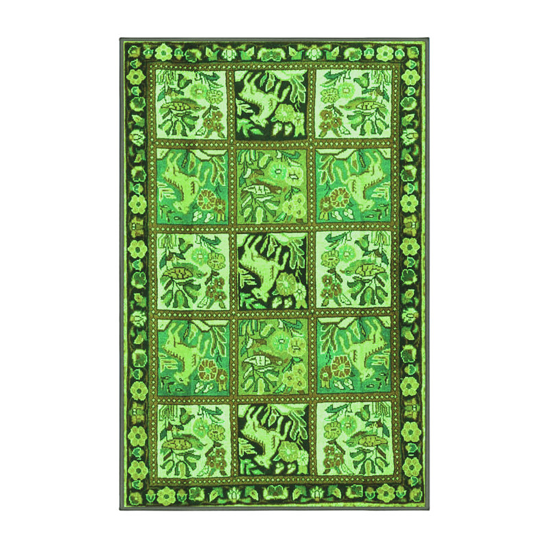 Washable Oriental Indoor Rug, Rectangle 5' x 8'