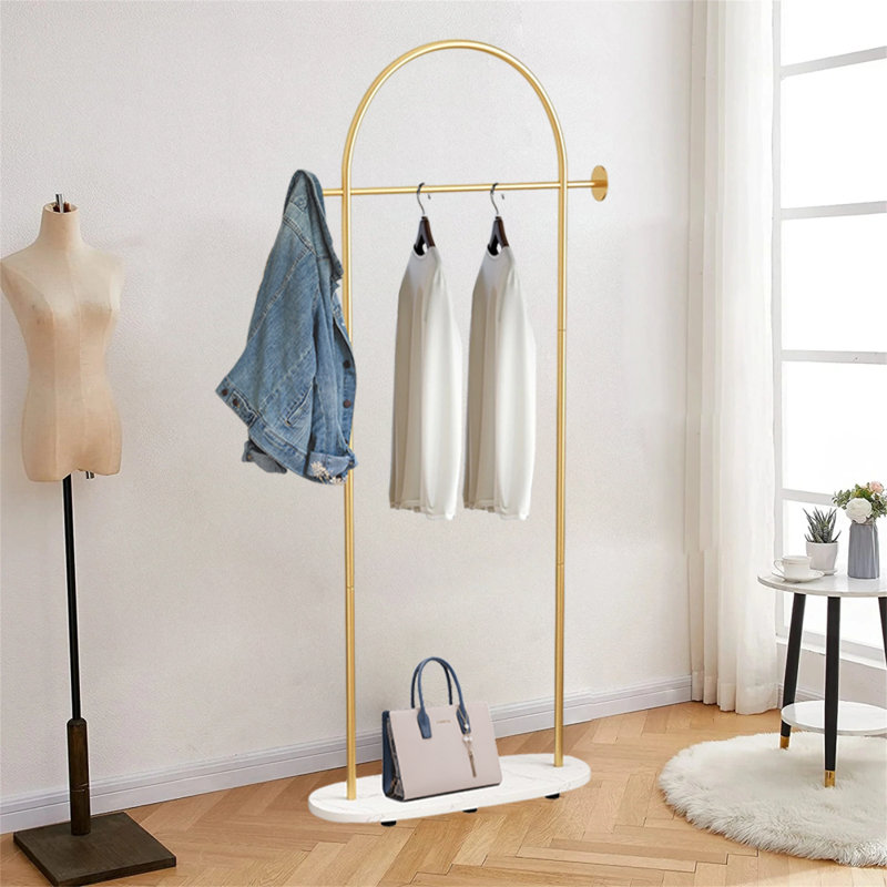 Coat Rack Freestanding With Marble Base