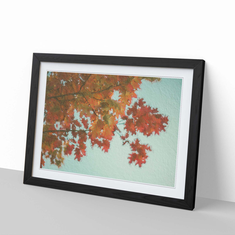 Autumn Leaves - Framed Print, 33cm H x 45cm W x 2cm D, Black Framed