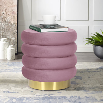 Daronta Velvet Ottoman