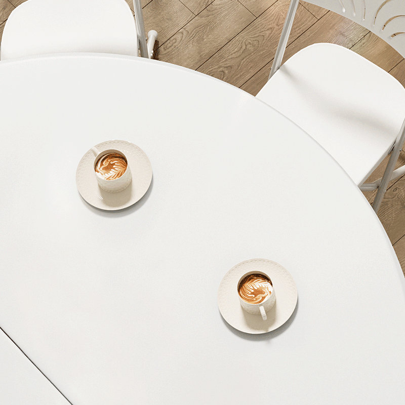 Table pliante portative en plastique de 5,5 pi avec table de banquet pliable pour les repas, le camping et les pique-niques