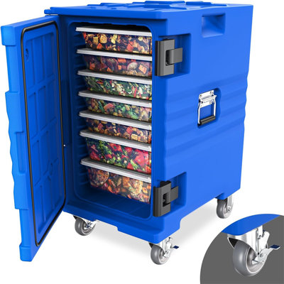 Porte-casserole isotherme 109 pte avec roues verrouillables