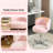 Swivel Office Chair Plush Teddy Boucle Upholstery Stable No-Rolling Base For Living Room And Bedroom-14046019